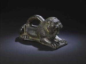 lion weight from mesopotamia exhibit at melbourne museum